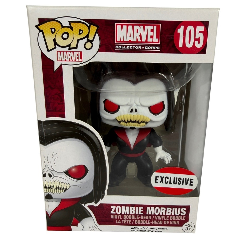 Funko Pop Marvel 105 Zombie Morbius Collector Corps Exclusive Vinyl Bobble-Head